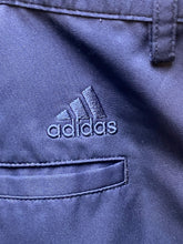 Load image into Gallery viewer, Adidas Shorts Adult 34 Navy Blue Pleated Golf Athletic Embroidered Logo Mens