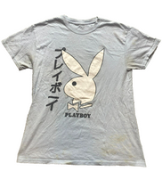 Load image into Gallery viewer, Playboy Shirt Adult Medium Light Blue Big Bunny Logo Japanese Streetwear Mens