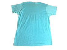 Load image into Gallery viewer, VTG Fishfry Cat Fish Races Shirt Womens Medium Light Blue Single Stitch 80s Lady