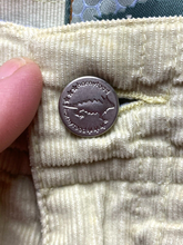 Load image into Gallery viewer, Horny Toad Skirt Womens 2 (31X15) Beige Corduroy A-Line Pearl Snap Pockets Boho