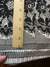 Load image into Gallery viewer, Lavina Dress Womens 44 Black White Lace Lined Flower Boho Bodycon Shift Ladies