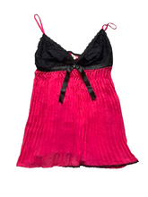 Load image into Gallery viewer, Cacique Nightgown Womens 18/20 Black Pink Lingerie Nylon Spandex Babydoll Lace