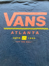 Load image into Gallery viewer, VANS Shirt Adult Large Navy Blue Mens Classic Fit Atlanta Skateboarding Mens