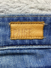 Load image into Gallery viewer, Paige Jeans Womens 33x25 Blue Denim Jimmy Jimmy Skinny Distressed Cuffed Ladies
