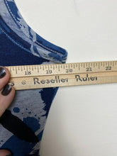 Load image into Gallery viewer, Woosea Dress Womens Extra Large Blue Deep V-Neck Maxi Boho Geometric Rayon