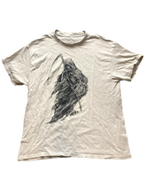 Load image into Gallery viewer, Sawblade Shirt Adult Large Ice Gray Grim Reaper Grunge Horror Deathcore Mens