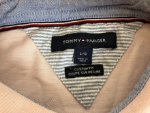 Load image into Gallery viewer, Tommy Hilfiger Shirt Adult Large Pink Custom Fit Prep Spell Out Golf Polo Mens