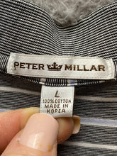 Load image into Gallery viewer, Peter Millar Shirt Adult Large Striped Crown Preppy Sportswear Golf Polo Mens