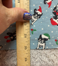 Load image into Gallery viewer, Time and Tru Shirt Womens 3XL Slate Blue Santa Boston Terrier Dogs AOP Ladies