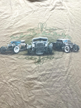 Load image into Gallery viewer, Newport Blue Shirt Adult 3XLT Beige 'The Good The Bad The Ugly' Car Show Mens