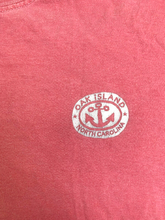 Load image into Gallery viewer, Oak Island North Carolina Shirt Adult Medium Peach Anchor Beach Streetwear Mens