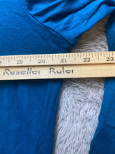 Load image into Gallery viewer, Eddie Bauer Shirt Womens Extra Large Teal Blue V-Neck Oversized Spandex Ladies