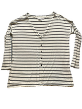 Load image into Gallery viewer, Cupcakes & Cashmere Shirt Womens Small Button Front Side Slit Stretch Rayon Lady