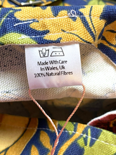 Load image into Gallery viewer, Dungaree Dress Womens 4X AOP Flower Garden Navy Overalls Bib Plus Ladies