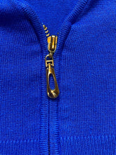 Load image into Gallery viewer, Ashley Stewart Sweater Womens 26 Blue Rayon Nylon Cropped Cardigan Zip Up Plus