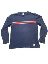 Load image into Gallery viewer, Old Navy Shirt Adult Medium Striped Athletic Streetwear Skater Pullover Mens