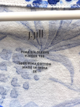 Load image into Gallery viewer, J Jill Shirt Womens 2X AOP Pineapple Tropical Flowy Boho Blouse Peasant Plus