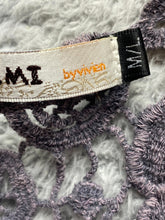 Load image into Gallery viewer, Origami by Vivien Sweater Womens Medium/Large Lace Crochet Cardigan Boho Beachy