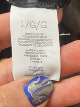 Load image into Gallery viewer, Cabi Shirt Womens Large Black Aloha Sheer Tropical Peasant Boho Blouse Oversized