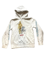 Load image into Gallery viewer, Levi’s X Star Wars Sweatshirt Youth Medium White Droids Hoodie Sweater Boys