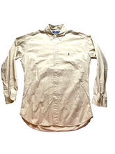 Load image into Gallery viewer, Ralph Lauren Shirt Adult Extra Large Tan Button Up Blue Pony Blaire Casual Mens