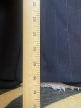 Load image into Gallery viewer, Palm Beach Sport Coat Mens 46 Black Pinstriped Pure Wool Single Breasted Suit