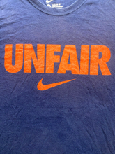 Load image into Gallery viewer, Nike Shirt Adult 2XL Navy Blue Unfair Swoosh Logo Standard Fit Activewear Mens