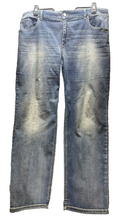 Load image into Gallery viewer, Chicos Jeans Womens 3 (42x30.5) Blue Denim Platinum Spandex Stretch Straight Leg