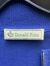 Load image into Gallery viewer, Donald Ross Sweater Adult Large Blue Collared 1/4 Zip Pullover Golf Preppy Mens