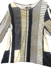 Load image into Gallery viewer, Chicos Shirt Women 3 (Extra Large) Sheer Trim Tunic Rayon Spandex Stretch Blouse