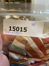 Load image into Gallery viewer, Marie Nicole Dress Womens 3XL XXXL Tan Blue Striped Tiered Lagenlook Maxi