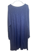 Load image into Gallery viewer, Old Navy Dress Womens 2XL XXL Blue Rayon Viscose Lagenlook Oversize Spandex