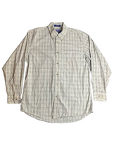 Load image into Gallery viewer, Pendleton Shirt Adult Medium Beige Broadway Cloth Wrinkle Resistant Woolen Mens