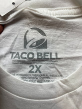 Load image into Gallery viewer, Taco Bell Shirt Adult 2X 2XL White Athletic Fit Plus Crewneck Geometric Mens NWT