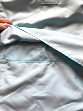 Load image into Gallery viewer, Duluth Trading Shirt Adult Small Aqua Blue Vented Fishing Mesh Snap Outdoor Mens