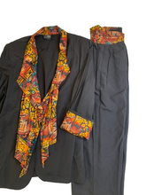 Load image into Gallery viewer, VTG Tofy 2 Piece Suit Jacket Womens 16 Wide Leg Pants 30x26 Southwest Aztec USA