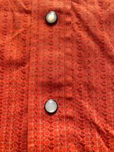 Load image into Gallery viewer, Panhandle Shirt Adult Large Coral Western Style Pearl Snaps Flap Pockets Mens