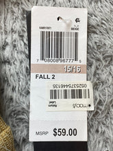 Load image into Gallery viewer, City Studio Dress Womens 15/16 Tan Ribbed Knit A-Line Spandex Buttons NWT