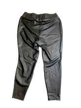 Load image into Gallery viewer, Torrid Pants Womens 2 (35x25) Black Pull On Faux Leather Nylon Spandex Stretch