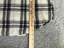 Load image into Gallery viewer, Ecko Red Shirt Women Medium Black White Plaid Button Up Tunic Rhino Brand Blouse