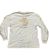 Load image into Gallery viewer, VTG Apple Shirt Adult Large Beige Dreams TV Ads Contest RARE 90s Tech Nerd Mens