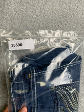 Load image into Gallery viewer, DO Denim Jeans Womens 9x32 (33x30.5) Blue Whiskered Spandex Embroidered Ladies
