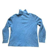 Load image into Gallery viewer, POLO Ralph Lauren Sweater Adult Medium Slate Blue 1/4 Zip Mock Neck Red Pony Men