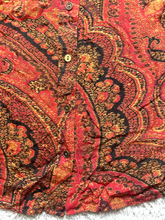 Load image into Gallery viewer, Lucky Brand Shirt Womens Medium Red Black Retro Hippie Festival Button Up Ladies