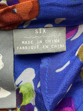 Load image into Gallery viewer, Anthropologie Girls From Savoy Shirt Womens Small AOP Flower Artsy Boho Wrap