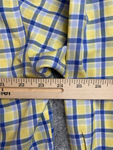 Load image into Gallery viewer, Orvis Shirt Adult Large Yellow Blue Plaid Button Up Casual Classic Collared Mens