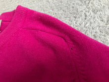 Load image into Gallery viewer, Vintage Braemar Sweater Womens Large Pink Scottish Lambswool V-Neck Ladies