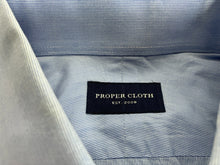 Load image into Gallery viewer, Proper Cloth Shirt Adult Extra Large Blue Button Up Collared Casual Dress Mens