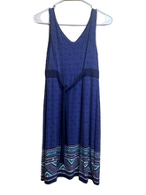 Load image into Gallery viewer, Athleta Dress Womens 2XS XXS Blue Santorini Boho Tank Flared Modal Spandex Lady