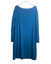 Load image into Gallery viewer, J Jill Dress Womens Extra Large Teal Blue Oversized Boxy Wearever Collection